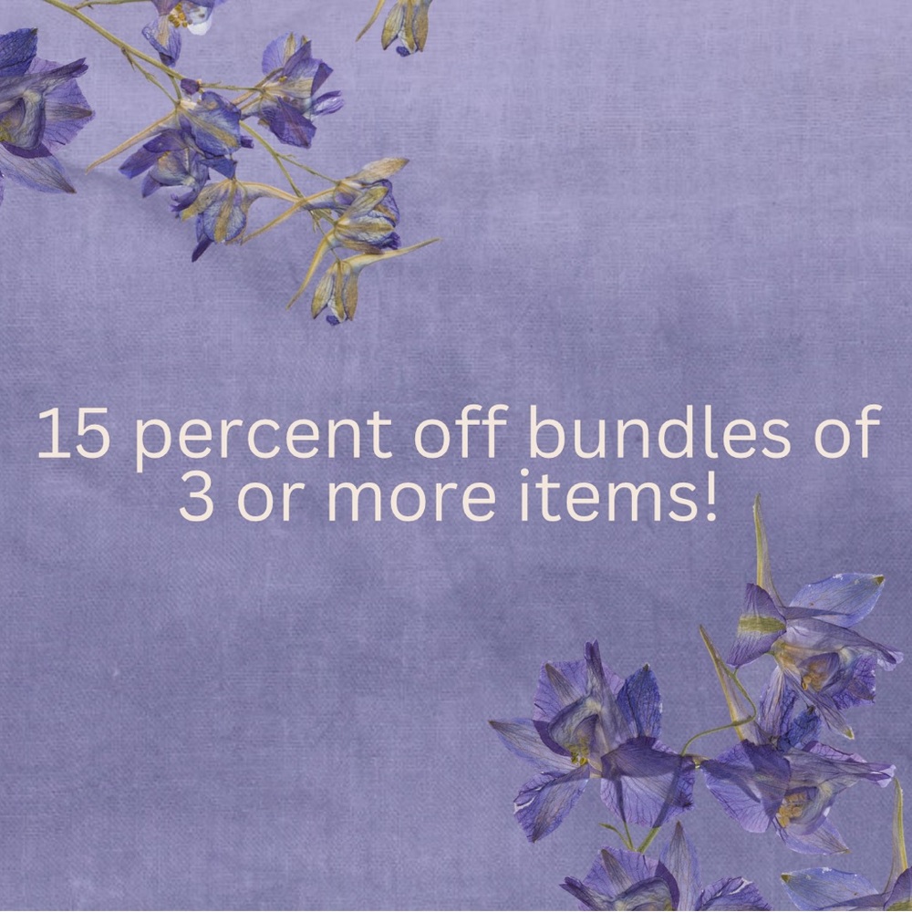 Bundle 3 or more items and save!